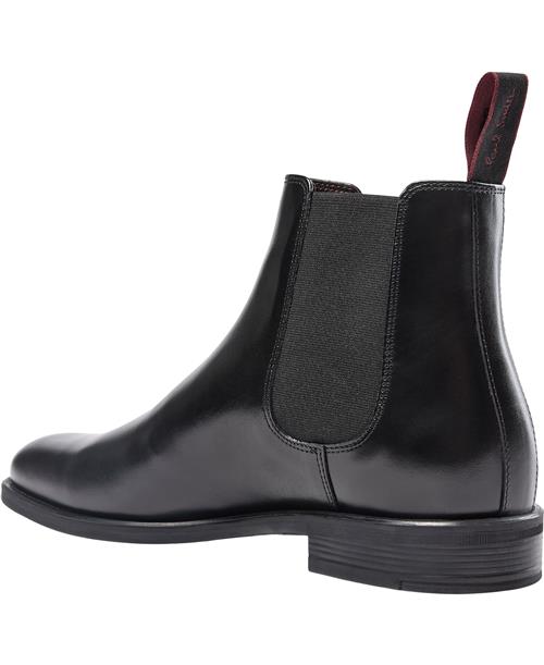 PS Paul Smith Mens Shoe Cedric Black Mand 79_Black Chelsea Boots Str 45 - hos Magasin