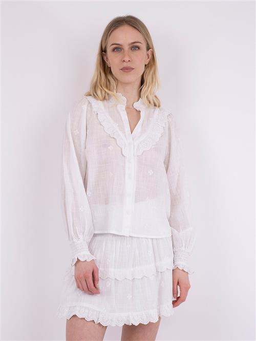 Se Neo Noir Degas Blouse Kvinde White Langærmede Bluser Str 44 - hos Magasin ved Magasin