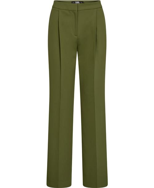 Se Karl Lagerfeld Tailored Pants Kvinde Pesto Green Bukser Med Lige Ben Str 40 - hos Magasin ved Magasin