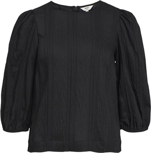 Object Objlilli 3/4 TOP Pb15 Kvinde Black Toppe Regular Fit Str 34 - hos Magasin