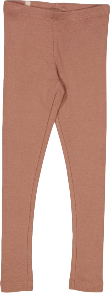 Wheat Rib Leggings Str 3 år / 98 cm - Vintage Rose Leggings Bomuld hos Magasin