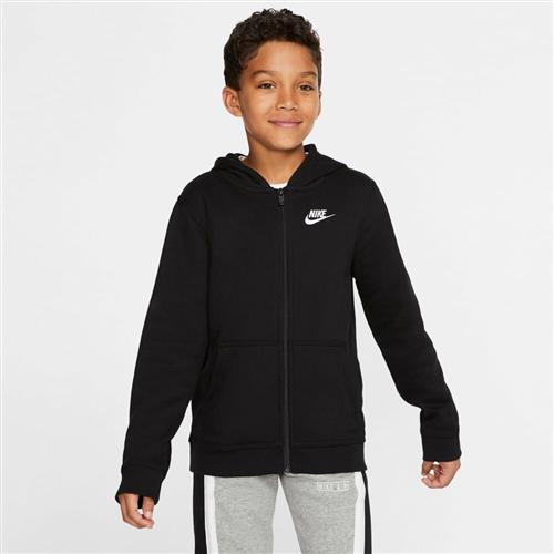 Se Nike Sportswear Club Fullzip Hættetrøje 122-128 / XS - Sweatshirts & Hættetrøjer Bomuld hos Magasin ved Magasin