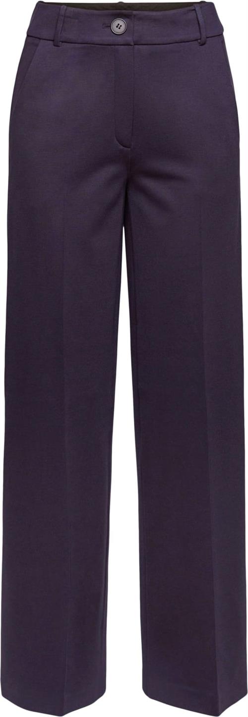 Esprit Jersey Pant Kvinde Navy Bukser Med Lige Ben Str 38/32 - hos Magasin