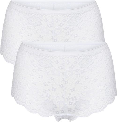 Magasin du Nord Collection Magasin Lace Shorts Mina 2 PK Højtaljede Trusser Str L