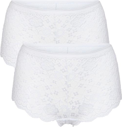 Se Magasin du Nord Collection Magasin Lace Shorts Mina 2 PK Højtaljede Trusser Str XXL ved Magasin