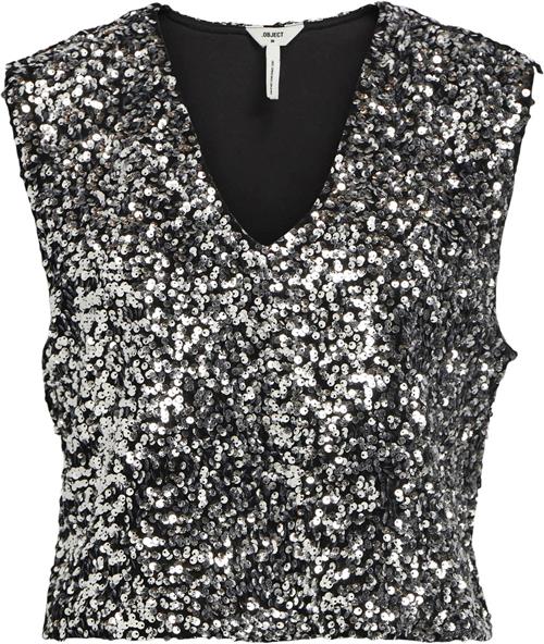 Object Objkinne S/L Sequin TOP 129 Kvinde Magnet Toppe Str 34 - hos Magasin