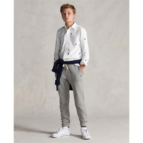 Se Polo Ralph Lauren Cottonblend-fleece Jogger Str S Drenge - Grå Bukser hos Magasin ved Magasin