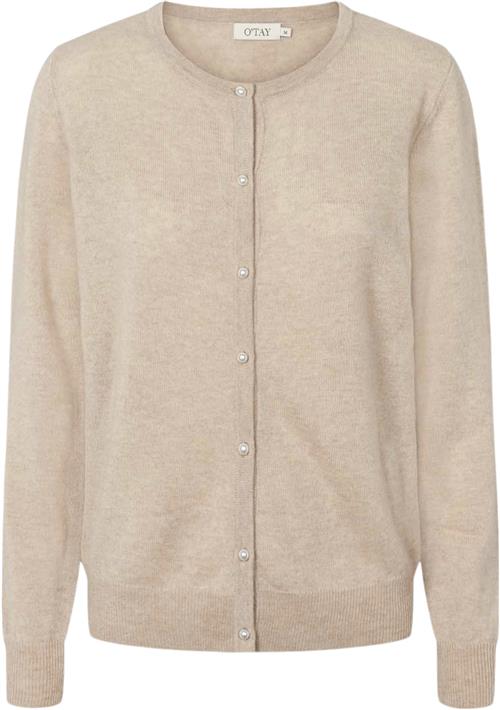 O'TAY Lailabeth Cardigan Kvinde Pink Gecko Cardigans Str L - Cashmere hos Magasin