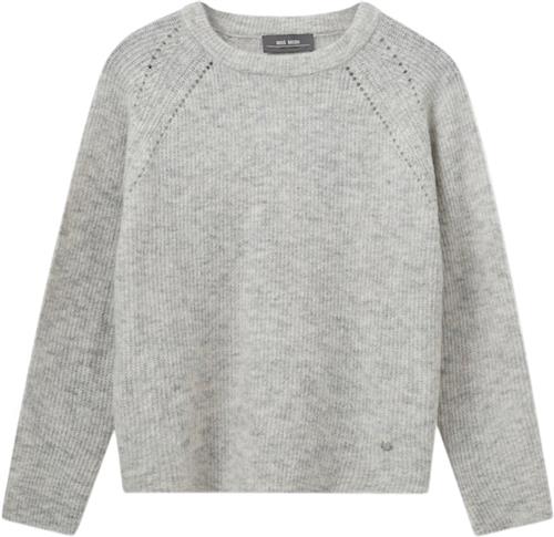 Mos Mosh Mmtammy Thora Knit Kvinde Micro Chip Sweaters Str L - hos Magasin