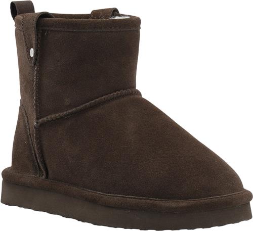 Bianco Biasnow Short Boot Suede Kvinde Dark Brown Vinterstøvler Str 40 - hos Magasin