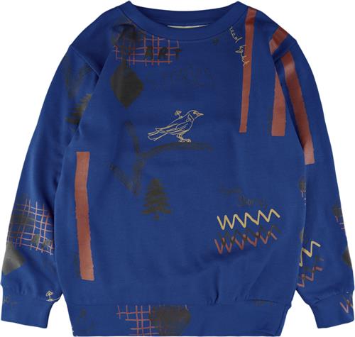 Se Soft Gallery Sgbaptiste Stories L_S Sweatshirt Str 4y - True Blue Sweatshirts Bomuld hos Magasin ved Magasin