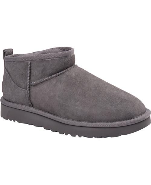 UGG W Classic Ultra Mini Kvinde Grey Ankelstøvler Str 37 - hos Magasin