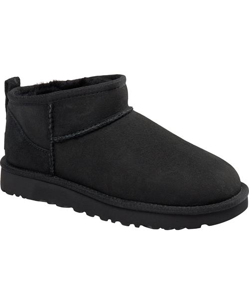 UGG W Classic Ultra Mini Kvinde Black Ankelstøvler Str 37 - hos Magasin