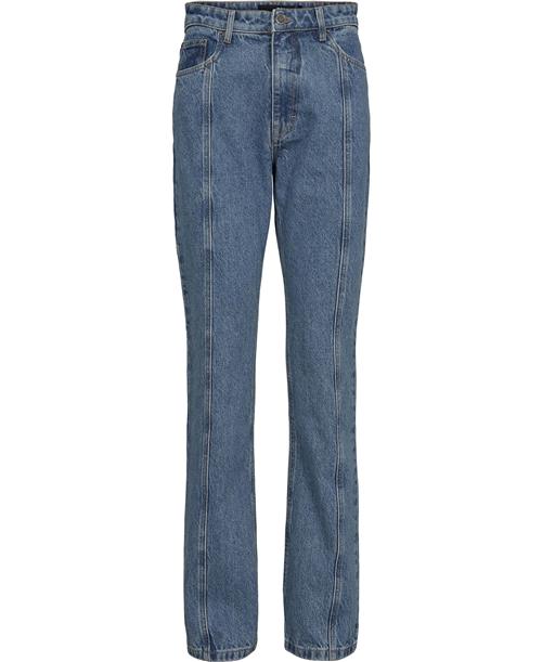 Se ROTATE Birger Christensen Twill Straight Jeans Kvinde Medium Blue Denim Straight Jeans Str 30 - Denim hos Magasin ved Magasin