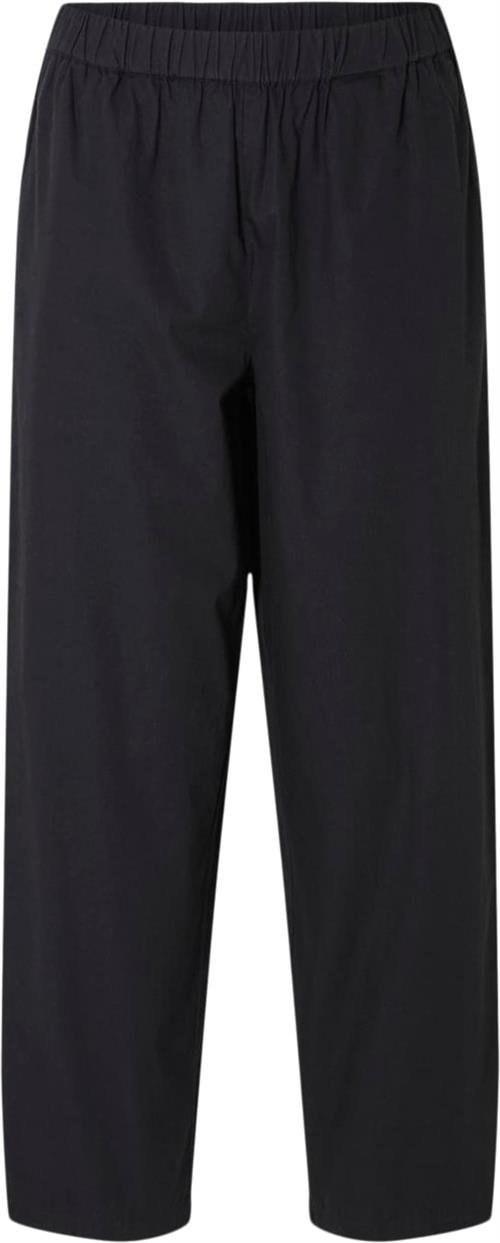 Selected Femme Slfblair HW Pant B Kvinde Sort Bukser Med Lige Ben Regular Fit Str 40 - hos Magasin