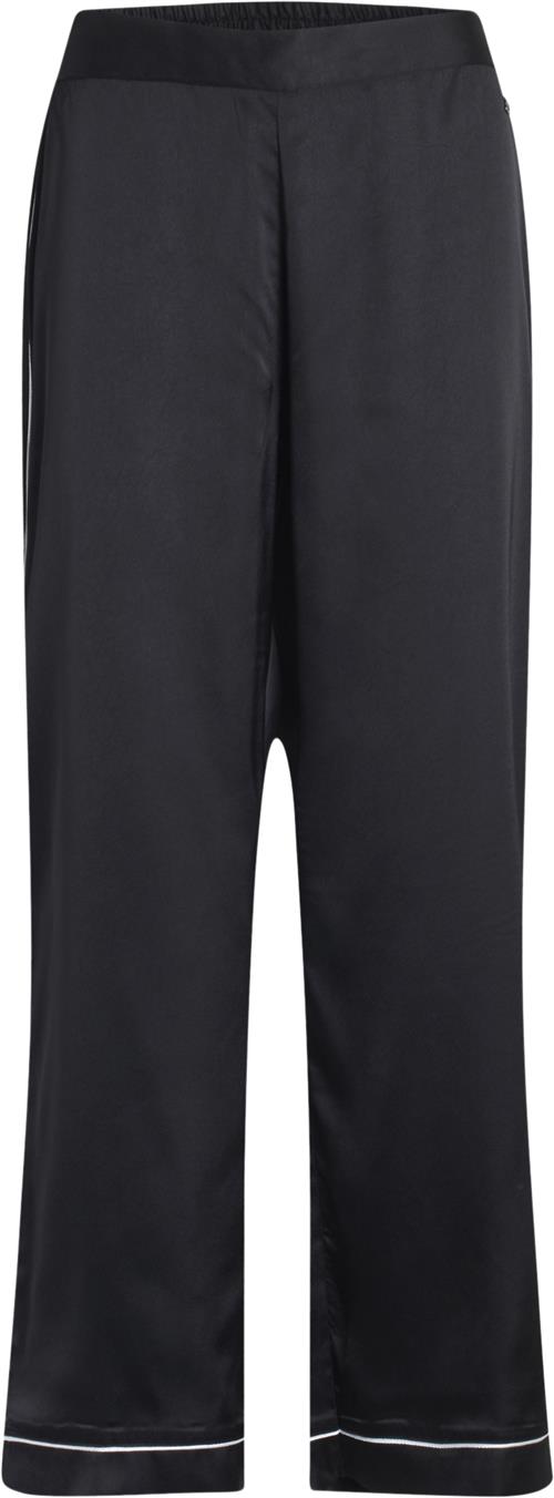 Se CCDK Janet Pyjamas Pants W/piping Kvinde Sort Bukser Med Brede Ben Str L - hos Magasin ved Magasin