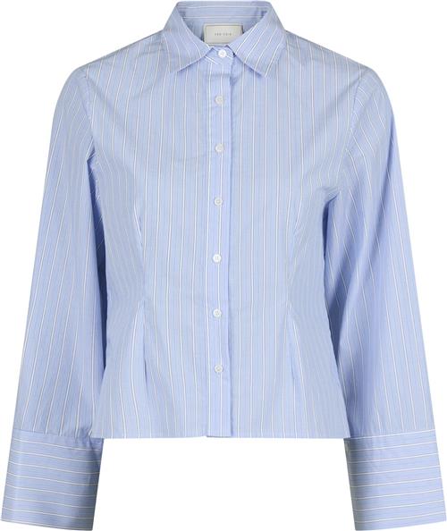 Se Neo Noir Rosa Stripe Shirt Kvinde Light Blue Langærmede Skjorter Str 44 - hos Magasin ved Magasin