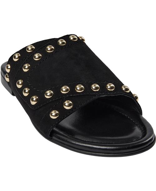 Se Billi Bi Sandal A7110 Kvinde Sort Flade Sandaler Str 41 - hos Magasin ved Magasin