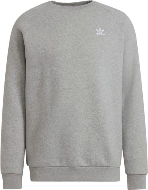 Se adidas Essential Crew Sweatshirt Mand Grey Sweatshirts Str XS - Bomuld hos Magasin ved Magasin