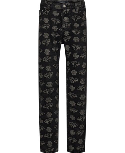 BILLIONAIRE BOYS CLUB Diamonds & Dollars Denim Pants Mand Black Jeans Str 32 Denim - hos Magasin