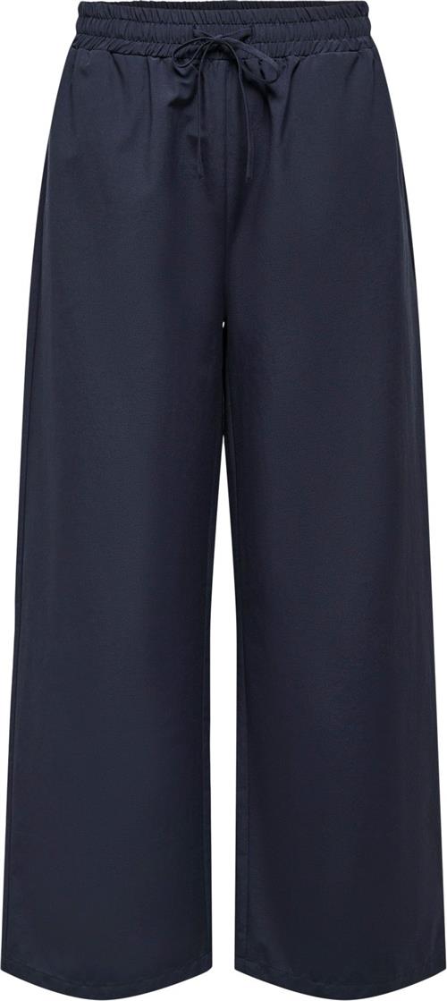 ONLY Onlfridi Loose Pants WVN Kvinde Blå Bukser Med Brede Ben Regular Fit Str XL - hos Magasin