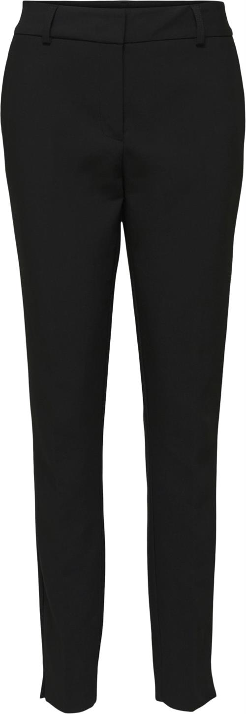 Se Selected Femme Slfrita MW Slim Pant Black B Noos Kvinde Sort Bukser Med Smalle Ben Str 34 - hos Magasin ved Magasin