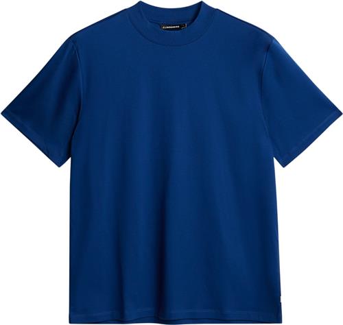 J. Lindeberg Ace Mock Neck Tshirt Mand Estate Blue Kortærmede T-shirts Str S - hos Magasin