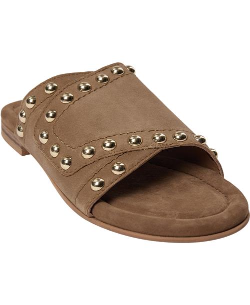 Billi Bi Sandal A7110 Kvinde Beige Suede 52 Flade Sandaler Str 41 - hos Magasin