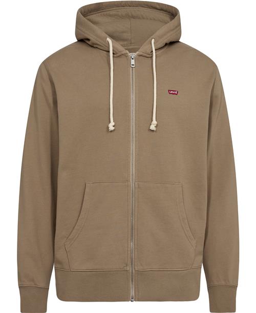 Levi's THE Original HM ZIP UP FOG Mand Hvid Hoodies Str XL - hos Magasin