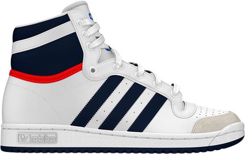 adidas TOP TEN HI C Ftwwht/dkblue/powred Sneakers Str 30 - Læder hos Magasin