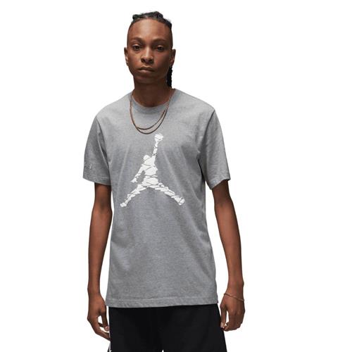 Se Nike Jordan Essentials Tshirt Mand Carbon Heather/white Kortærmede T-shirts Str XS - Bomuld hos Magasin ved Magasin