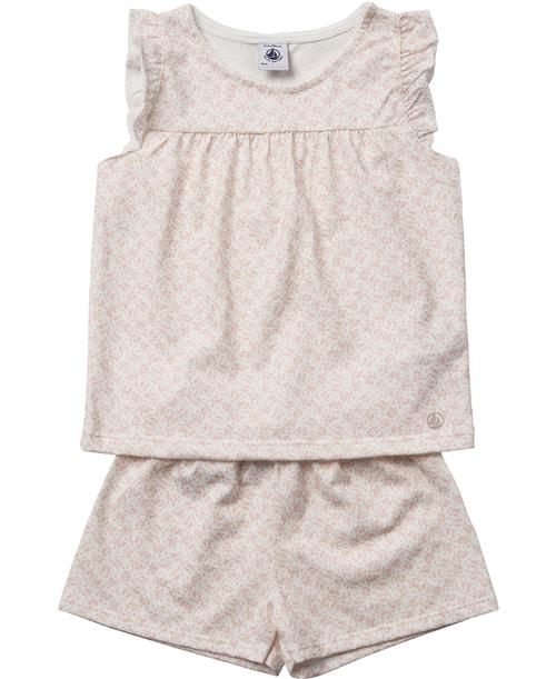 Se Petit Bateau Short Pyjama Str 8Y - Marshmallow/panty Nattøj hos Magasin ved Magasin