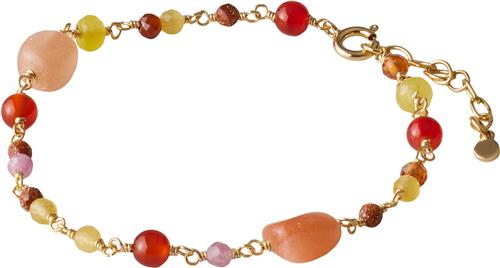 Pernille Corydon Jewellery Golden Fields Bracelet Adj. 1619 cm - Kædearmbånd Med Vedhæng hos Magasin