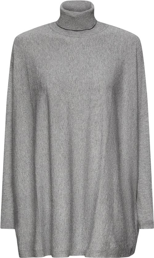 Esprit CVE Batwing sw Kvinde Medium Grey 5 Rullekraver Str S - hos Magasin