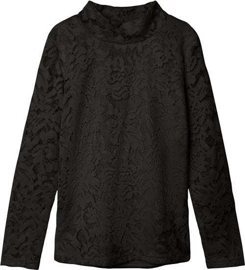 Se Name It Nkfrydia LS Mock Neck LS TOP Str 116 - Blå Bluser hos Magasin ved Magasin