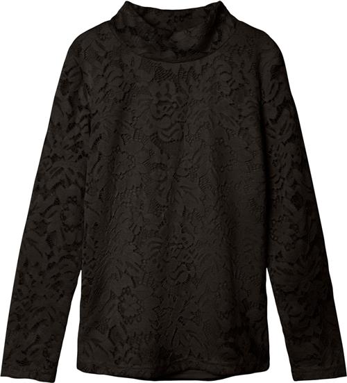 Se Name It Nkfrydia LS Mock Neck LS TOP Str 122/128 - Blå Bluser hos Magasin ved Magasin