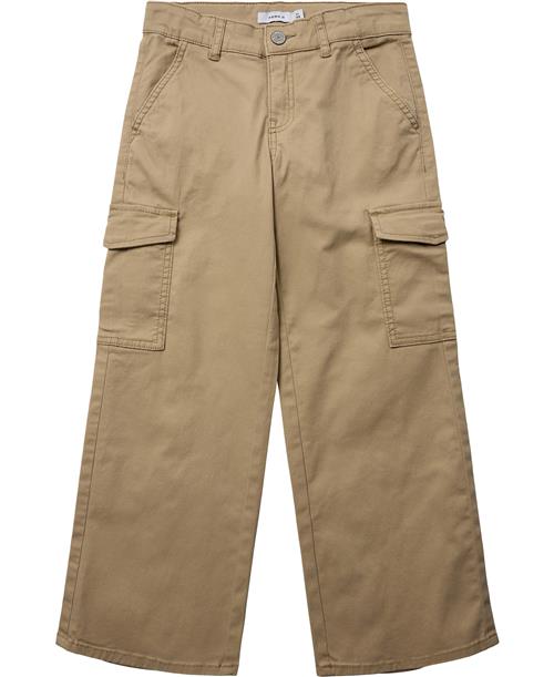 Se Name It Nkfrose Wide Twill Cargo 8108ba NO Str 128 - Safari Bukser hos Magasin ved Magasin