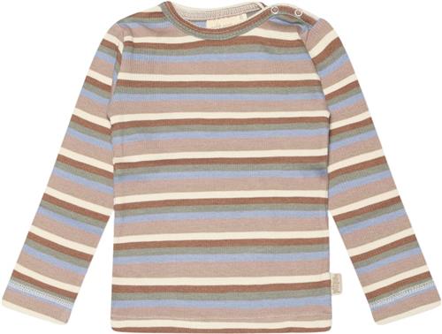 Se PETIT PIAO Tshirt L/S Modal Multi Striped Str 80 cm - Simply Taupe Langærmede T-shirts Bomuld hos Magasin ved Magasin