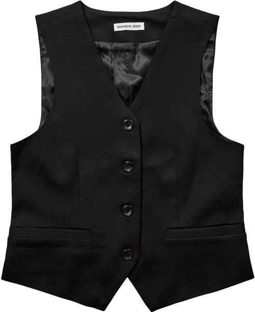 Se Designers Remix Girls G Zoe Vest Str 152 cm / 12 år - Sort Veste hos Magasin ved Magasin