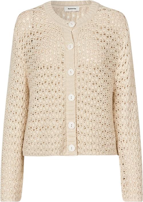 Modström Hobbsmd Solid Cardigan Kvinde Summer Sand Cardigans Str L - Bomuld hos Magasin