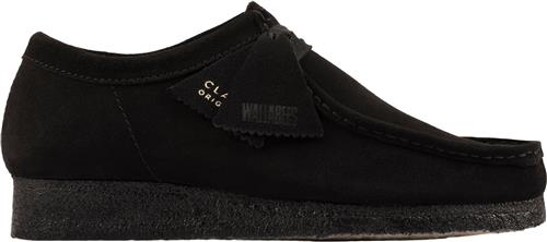 Clarks Originals Wallabee. Black Sde, D, 4 Kvinde Black Suede Snøresko Str 41 - hos Magasin