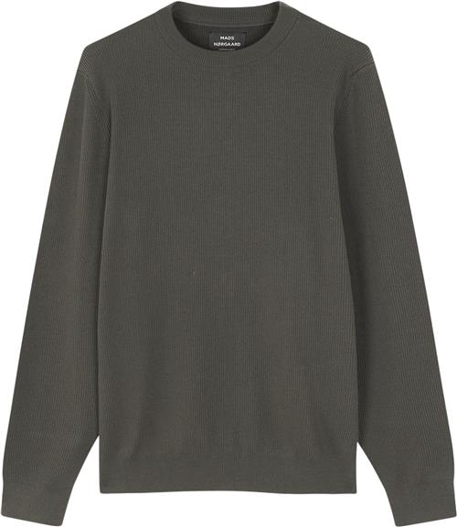 Mads Nørgaard - Copenhagen Tight Cotton Emil Knit Mand Grøn Sweaters Str XL - hos Magasin