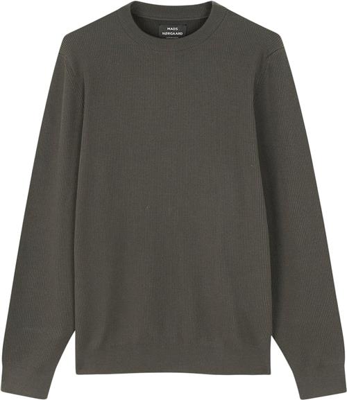 Mads Nørgaard - Copenhagen Tight Cotton Emil Knit Mand Grøn Sweaters Str XXXXL - hos Magasin