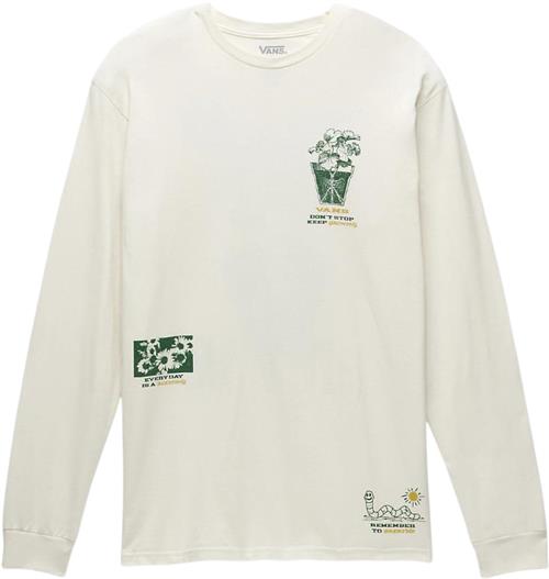 Se Vans WE Grow LS TEE Mand Antique White Langærmede T-shirts Str M - Bomuld hos Magasin ved Magasin