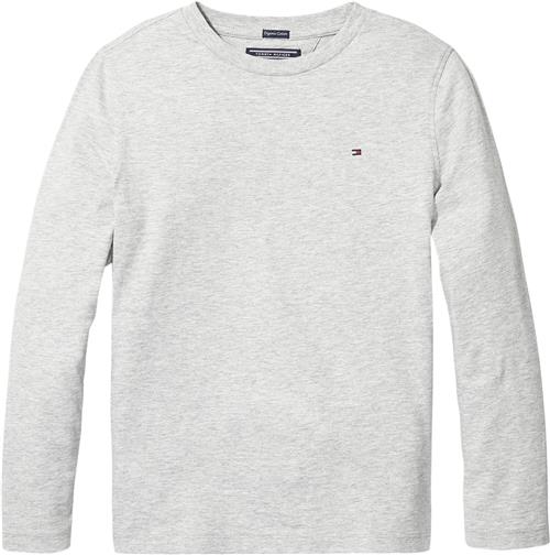 Tommy Hilfiger Boys Basic CN Knit L/S Str 3 år / 98 cm - Grå Strik Bomuld hos Magasin