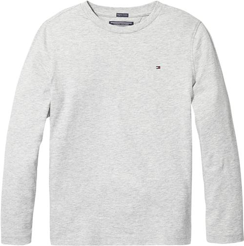 Se Tommy Hilfiger Boys Basic CN Knit L/S Str 14 år / 164 cm - Grå Strik Bomuld hos Magasin ved Magasin