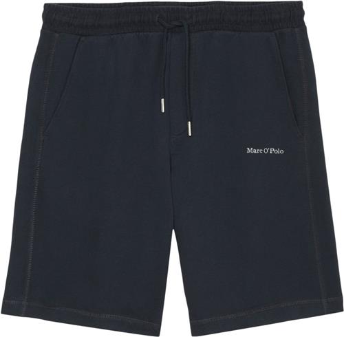 Marc O’Polo Shorts Modern Slub Terry, Flatlock Kvinde Dark Navy Sweatshorts Str XL - hos Magasin