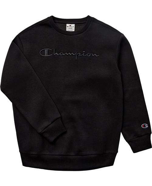 Champion Crewneck Sweatshirt Str S/128/ 7-8 år - Black Beauty Sweatshirts hos Magasin