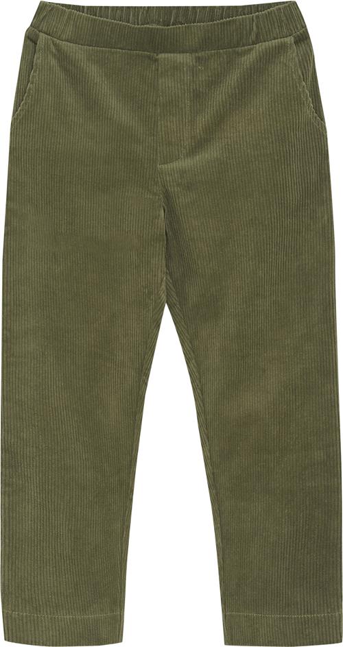 Huttelihut Pants Corduroy Str 104 - Deep Lichen Green Bukser hos Magasin