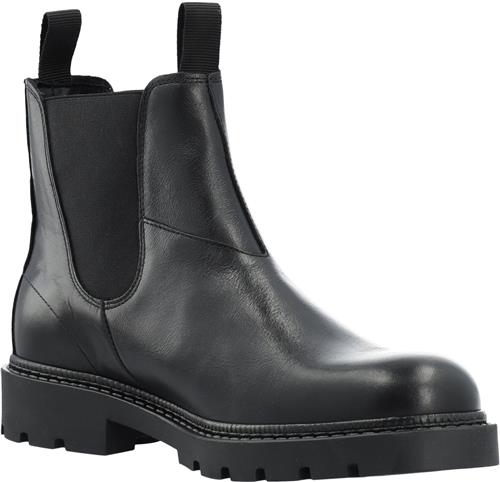 Se Bianco Biajeff Chelsea Boot Tumbled Leather Mand Black Chelsea Boots Str 42 - hos Magasin ved Magasin